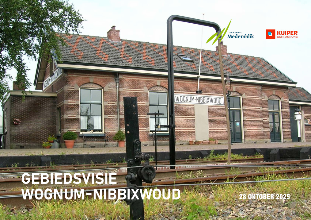 Informatiebijeenkomst gebiedsvisie Wognum en Nibbixwoud: dinsdag 25 november 2025